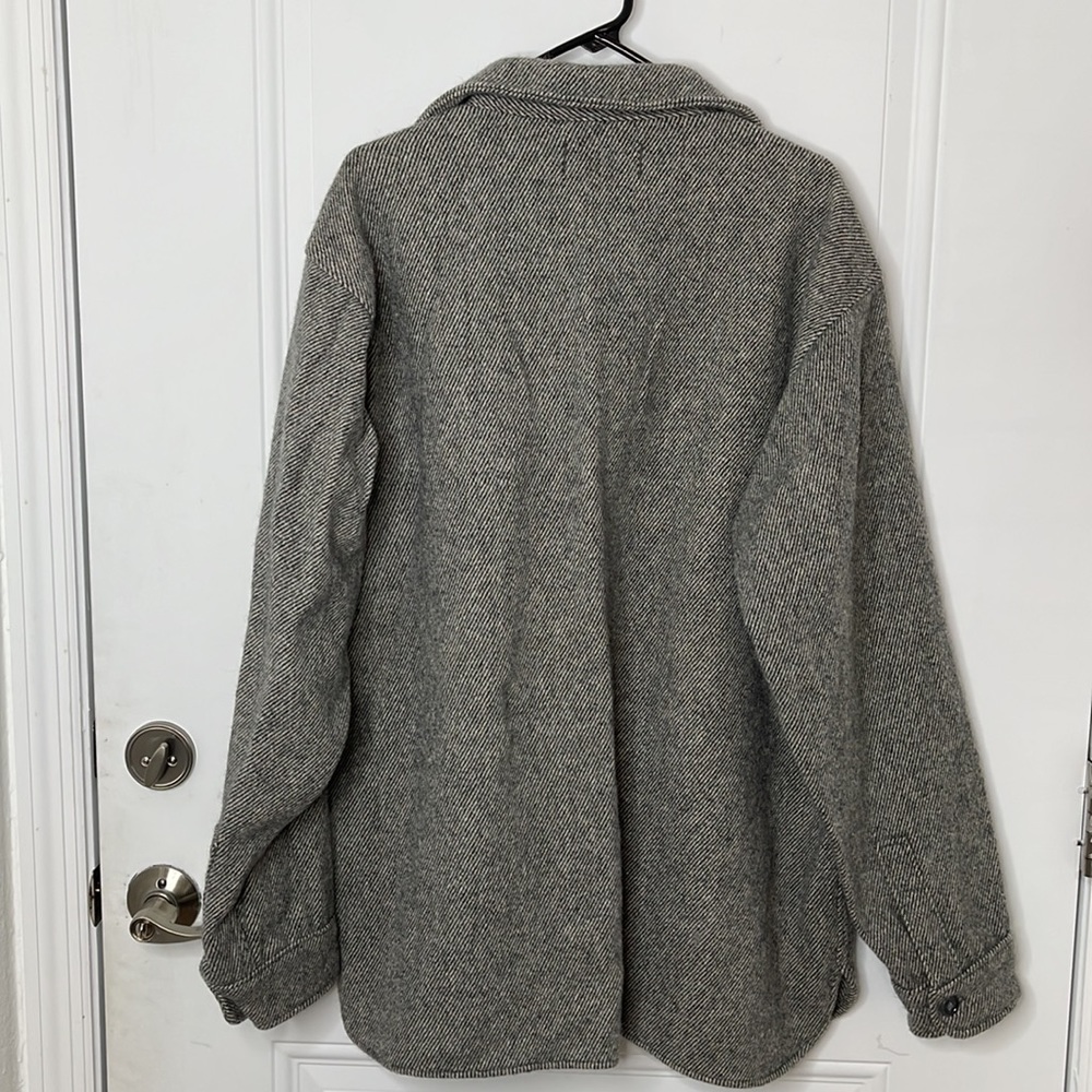 Vintage Eddie Bauer wool blend button down long jacket - Picture 2 of 6